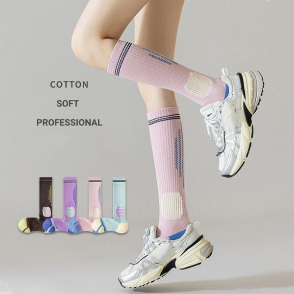 Compression SportsSocks Women Men Socks, Unisex Breathable High Tube Socks For Running, Cycling, Soccer, Hiking, Travel