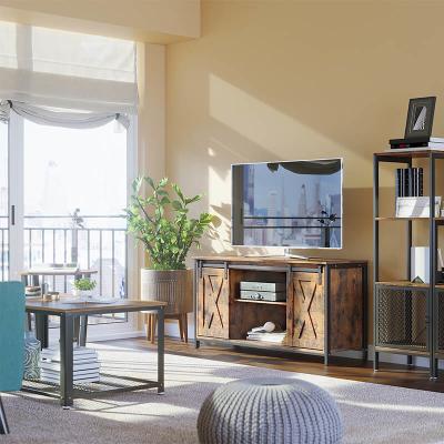 TV Cabinet with Barn Door, Farmhouse Style TV Cabinet, TV Stand with Sliding Door, ULTV45BX