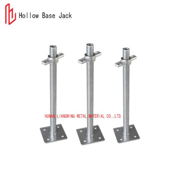 Q235B Scaffolding Hollow Base Jack CE EN74 Certificated Galvanized / Painted