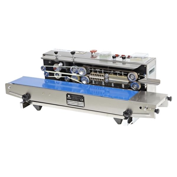 Hipac FRD1000W Electric Band Sealer with 0-18m/min Sealing Speed 220V Power Supply and Adjustable Temperature for Beverage Packaging