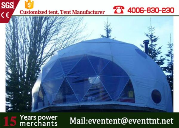 Customized Heavy Duty steel frame Camping Tents Color Optional With Insulation 6m Dia