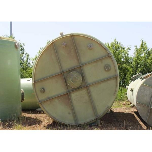 1400mm Green FRP Horizontal Tank 1200 Gallon For Finely Processed Underground Storage