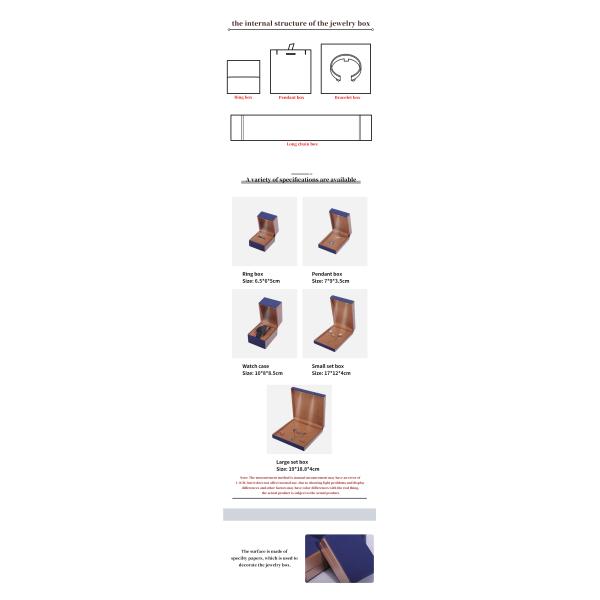 19x19x4cm Caja de regalo de joyería de cuero PU de terciopelo azul con luz LED y forro de terciopelo