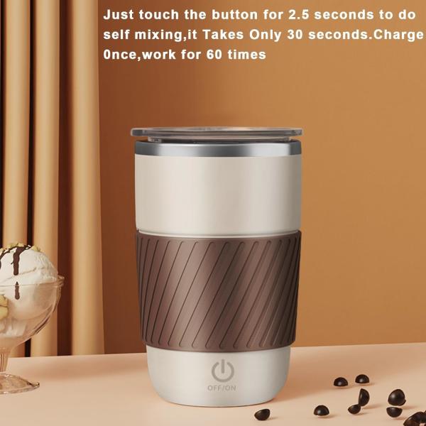 Copo de mistura automático de 13 oz Copo de café de mistura automática com 2 barras de mistura