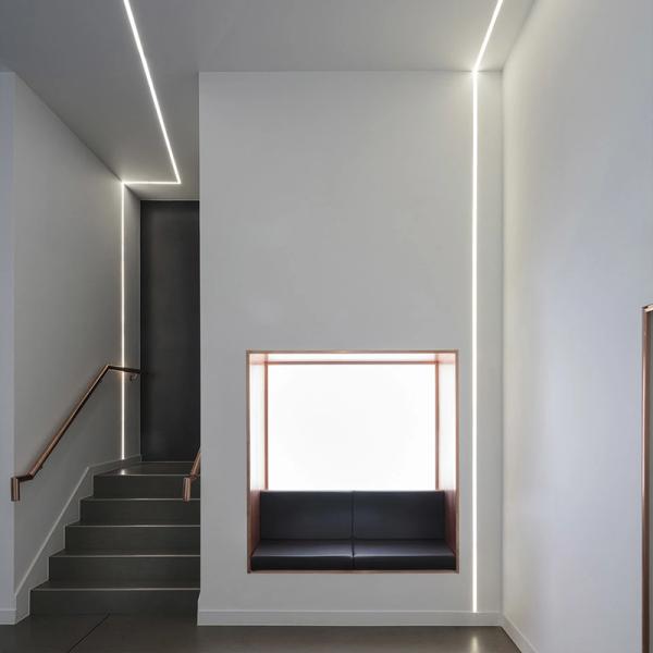 Extrusion 2m 2.5m 3m 6063 T5 W27.5mm LED Floor Profile