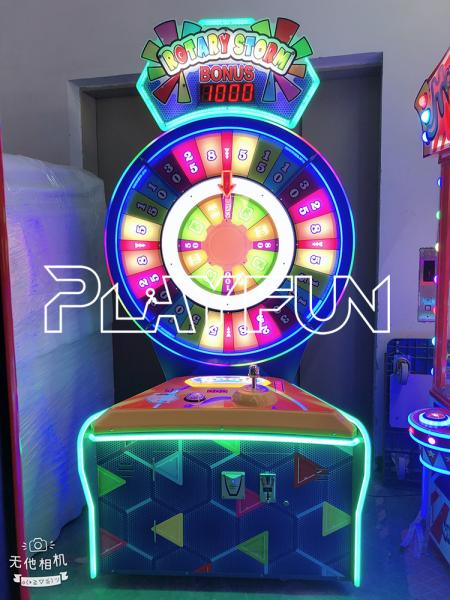 Playfun tempestade rotativa Wheel of fortune Arcade jackpot bónus Wheel ticket resgate máquina de jogo