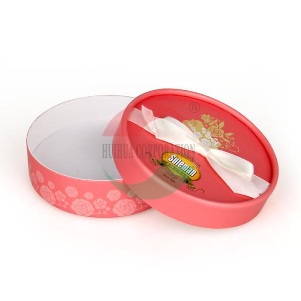 Коробка роскошного подарка цветка круглая, бумажная трубка упаковывая офсетную печать