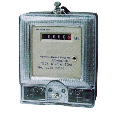 Medidor bonde estático conveniente da instalação 1P, medidor de Digitas da fase DDS155 monofásica