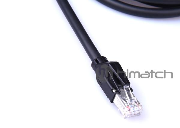 Industrial Gigabit Ethernet Cable RJ45 Plug 30 - 80V For Data Transmission