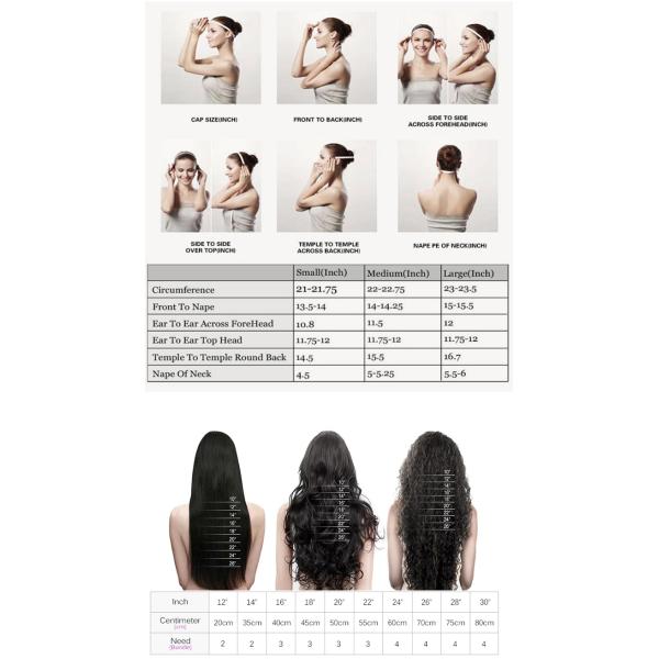 Парики шнурка человеческих волос объемной волны перуанские 18 до 22 дюймов без любого обработанного химиката