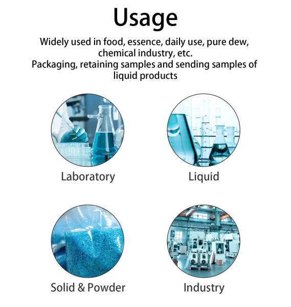 Empty Hdpe Wide Mouth Bottles Plastic Containers For Lab Chemical