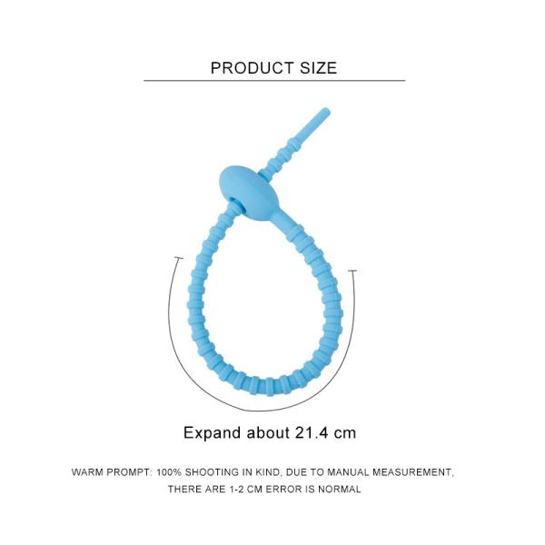 Reusable  Silicone Cable Ties , Tidy Wire Cord Lead Organizer