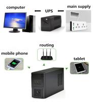 a fase monofásica de 480W Dc220v 850VA UPS levanta sistemas com bateria