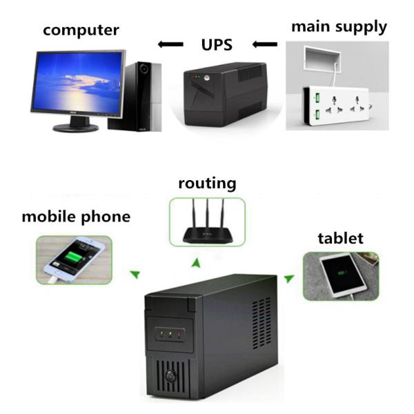 Чистая линия взаимодействующее электропитание волны синуса UPS ПК UPS Dc220V 500VA