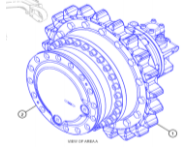 Belparts Excavator E320 320 Travel Gearbox 511-6006 511-6007 571-4032 Travel Reduction Gear
