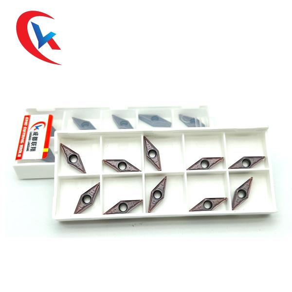 VBMT110304-MV Physical Coating Tungsten Carbide Inserts With 2 Cutting Edges