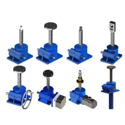 Manual Base Rotating Reduction Lift / Transmission Worm Gear Screw Jack