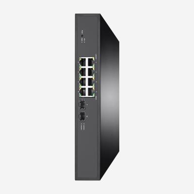 2 o interruptor portuário do ponto de entrada de SFP Smart 8 para câmeras do IP ataca o controle