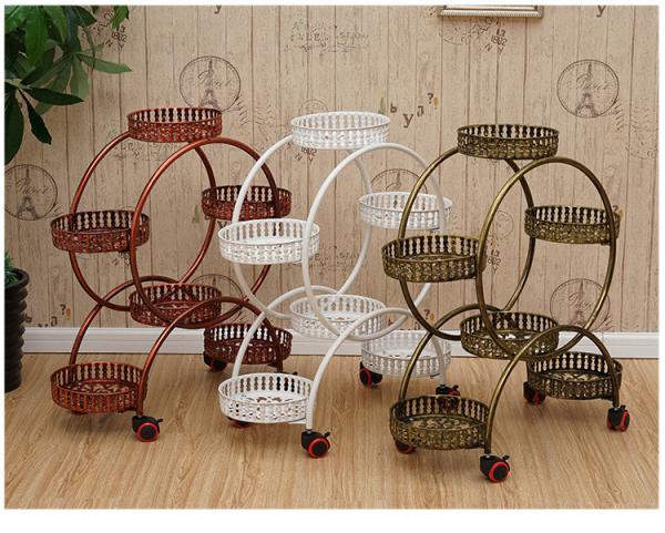 20kg Bearing 50x28x80cm Metal Flower Stand Smooth Finish