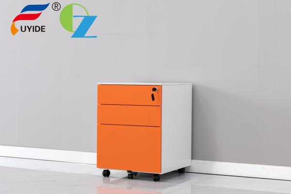 Armário de armazenamento móvel do suporte do recipiente do rolo pessoal com projeto moderno da forma