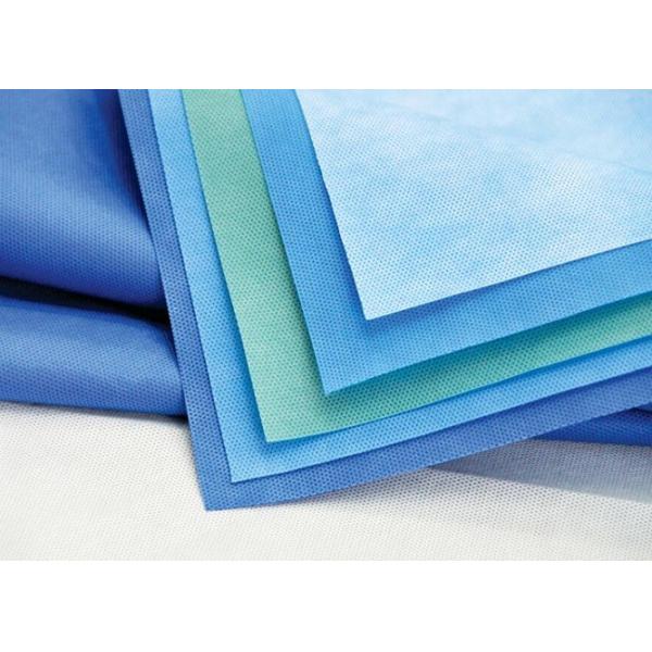 Blue PP SMMS Nonwoven Sterile Wrap For Medical Instrument