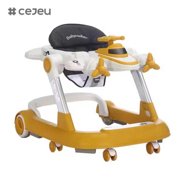 CJ-MLT-611Latest Design Cheap Baby Walker Learning Walking/ Baby Walker with Music and Toys/Round Model Folding Baby Walker