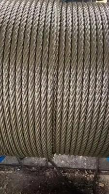 Galvanizado 35WxK7 Corda de arame não giratório Compacto Filamento de aço Tolerância de corda de arame ± 1%
