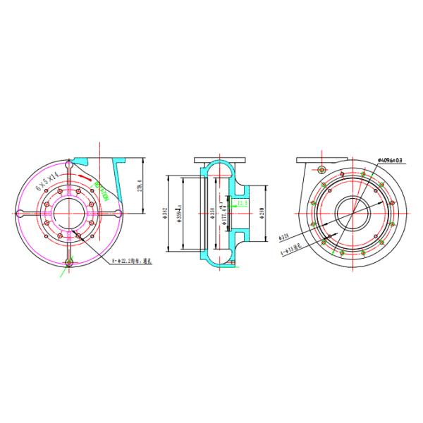 Ensamblaje de Carcasa Metálica de Bomba de Misión 6x5x14 G0006029
