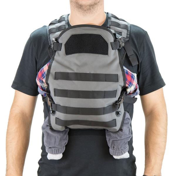 Dad Tactical Baby Backpack Carrier , High Safety Baby Tactical Vest