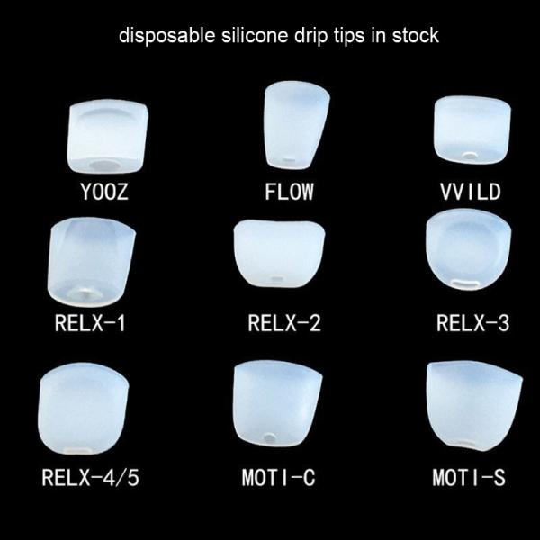 510 Disposable Silicone Drip Tips Transparent Odorless Durable
