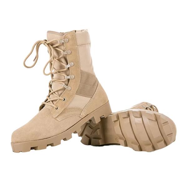 Tactical High Ankle Leather Oxford Breathable Daily Hiking Training Combat