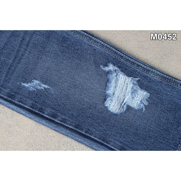 11.5 Once Non-Spandex Cotton Denim Fabric 70'' Width Super Dark Blue Jeans Fabric