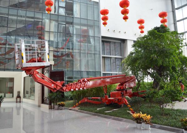 ISO / CE 53M Crawler Telescopic Upright Boom Lifts With 350KG Loading Capacity