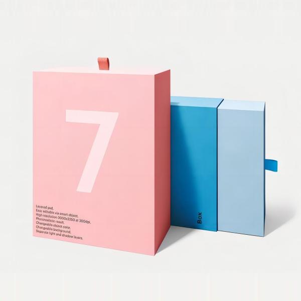 Luxury Custom Printed Logo Cardboard Paper Rigid Pull out Sleeve Sliding Rigid Drawer Gift Box Packaging with Sponge Insert