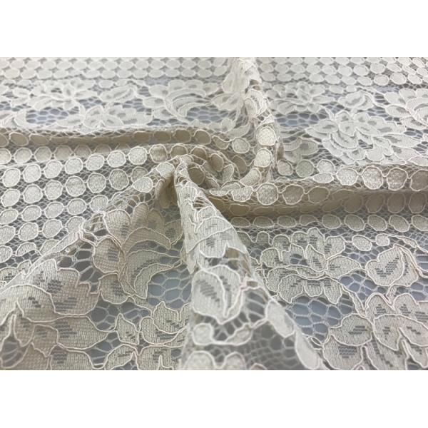 Подгонянный гипюр хлопка нейлона 150cm шнурует ткань шнурка ткани 3d двором