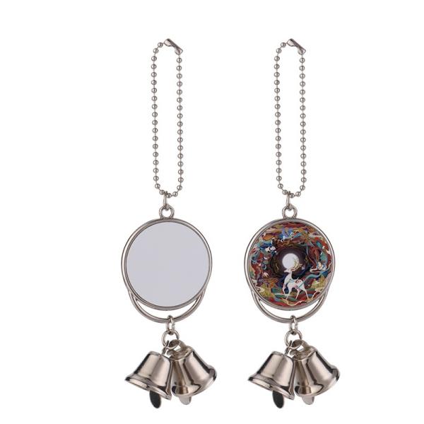 Custom Bell Pendant Christmas Day Gift Small Pendant Sublimation Metal Bell Ornament
