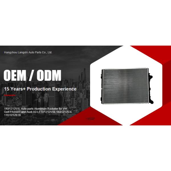 1K0121251L Алюминиевый радиатор водонасос для VW Golf PASSAT и Audi A3 1K0121253L 1TD121251B 1KD121251D