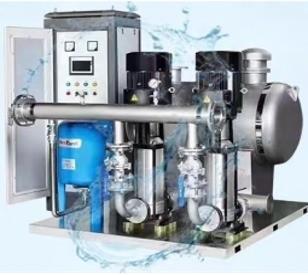 Compact PLC Water Supply System 1.5-75kW Stable Pressure Control For Multi Story Buildings
