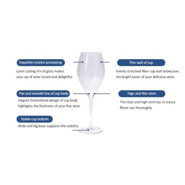 Стеклянный шампанский для свадьбы