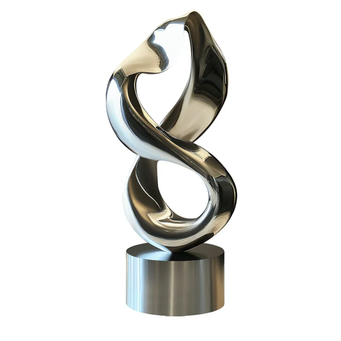 Contemporary Indoor/Outdoor Decoration Stainless Steel Infinity Loop Sculpture
