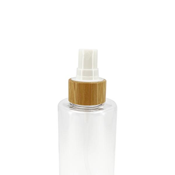 Portable Cosmetic Spray Bottle 100ml Perfume Sprayer With Plastic And Bamboo Lid