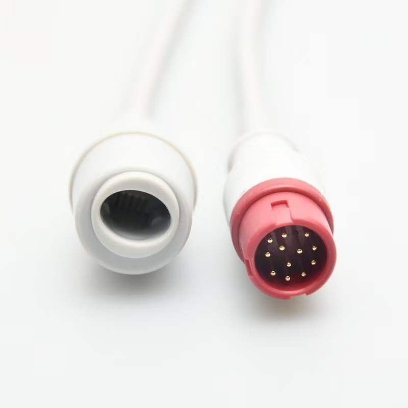 ISO13485 Certified IBP Transducer Cable 2.8 Meter Pressure Cable 12 Pin