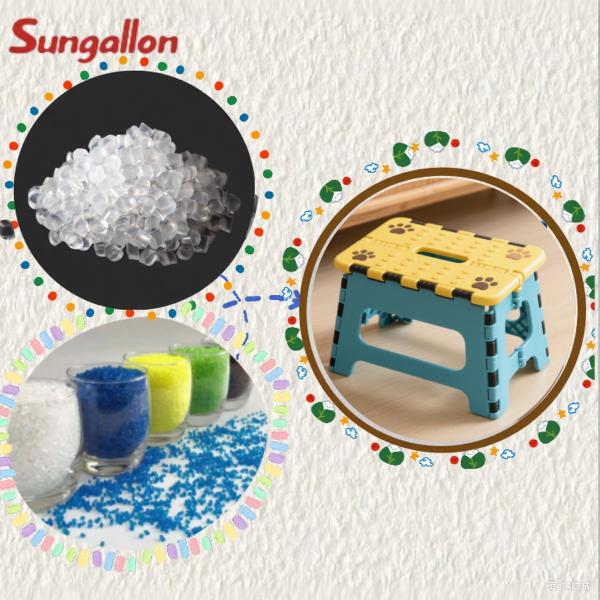 Materia prima de TPE para taburete pequeño plegable duradero y amortiguador de golpes, gránulos de TPE no tóxicos e inodoros