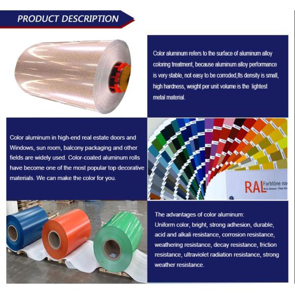 Colored Alloy 1100 Aluminum Coils for Shandong 3003 3105 5152 Product Introduction of Building Material