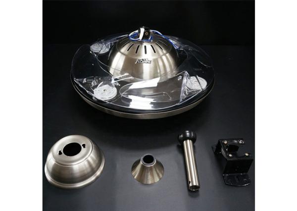 Acrylic Shape Invisible Remote Control Ceiling Fan Light With ABS Blade 50Hz