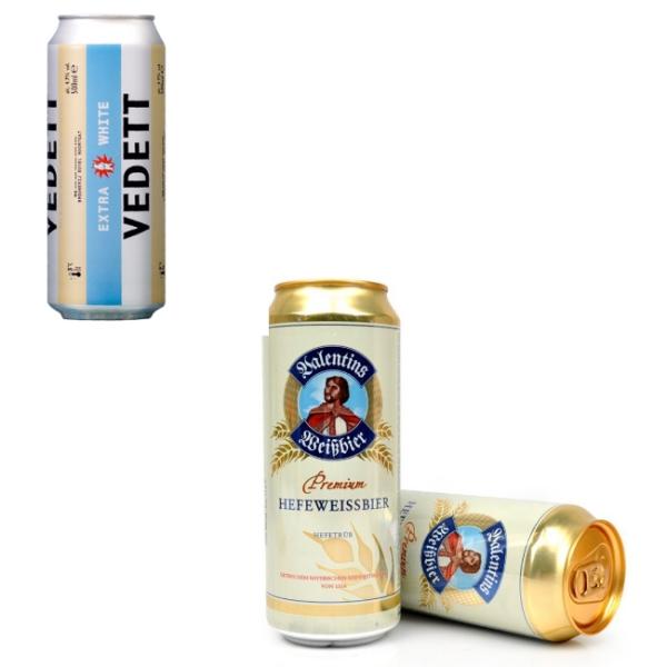 Belgium Food Grade White Bear Aluminum Beer Can UV Printing