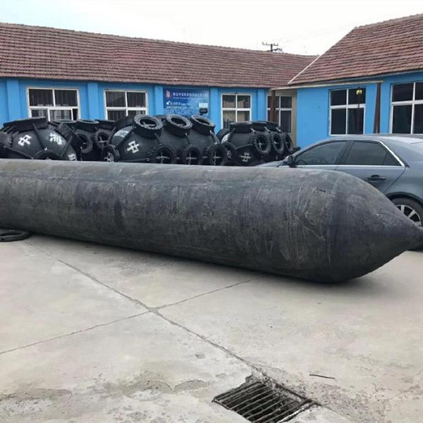 1.5m 1.8m Marine Rubber Airbags / Shipyard Docking Roller Balloon For Ship Launching