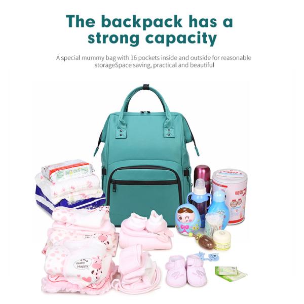 Factory Directory Cheap Mummy Baby Nappy Bag Large Capacity Women Travel Backpack Diaper Bag for Baby