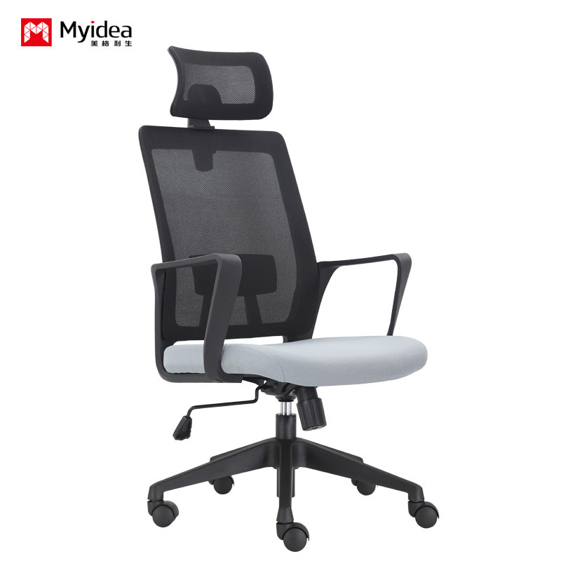 Ergonomic Staff Mesh Chair – High-Density Sponge Cushion, Breathable Mesh Fabric, Quiet Rolling Casters, and Certified Gas Lift Cylinder