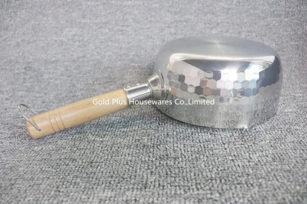 Kitchenware soup & stock pots 22cm stainless steel soup pot hot sale heat resistant silver color coffee pot